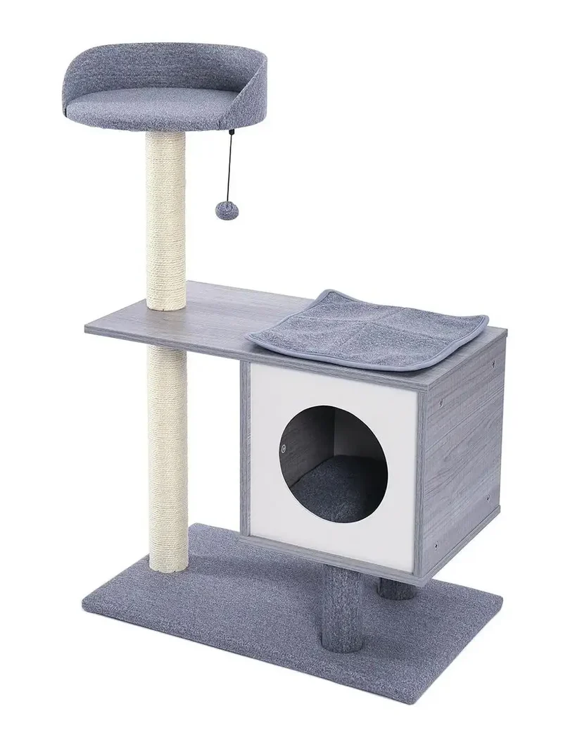 Rascador para Gatos Tenpo Gris 66x40x98,5 cm