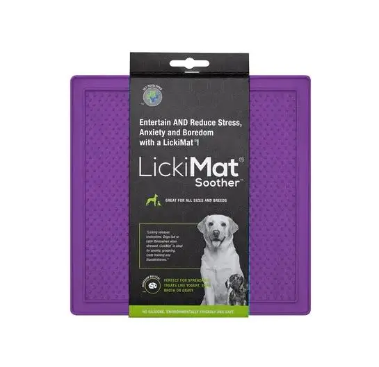 Lickimat Perro Classic Soother Morado 20X20X0,7 cm