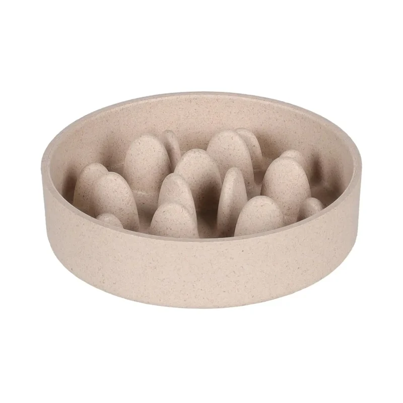 Flamingo Comedero Antivoracidad Slow Bambú Greni Beige
