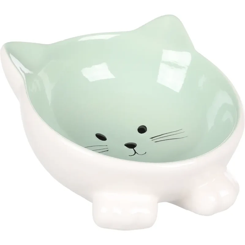 Comedero Gato Ceramica Puzi Verde 125 ml