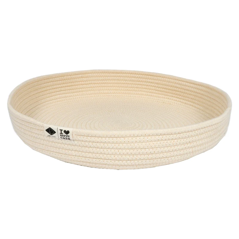 D&D Home I Love Happy Cats Jess Cat Cotton Rope Basket Bed