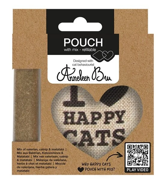 D&D Home I Love Happy Cats Pouch with Mix 12x8x1cm