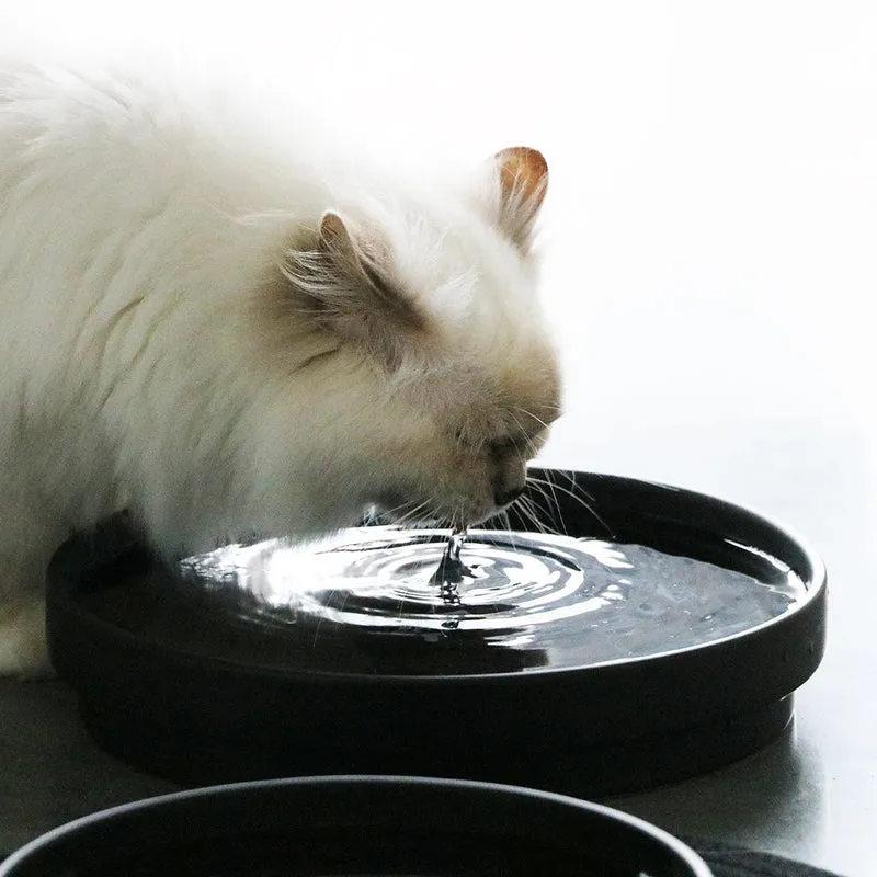 D&D Home I Love Happy Cats Ace Ceramic Non-Slip Drinking Bowl For Cats