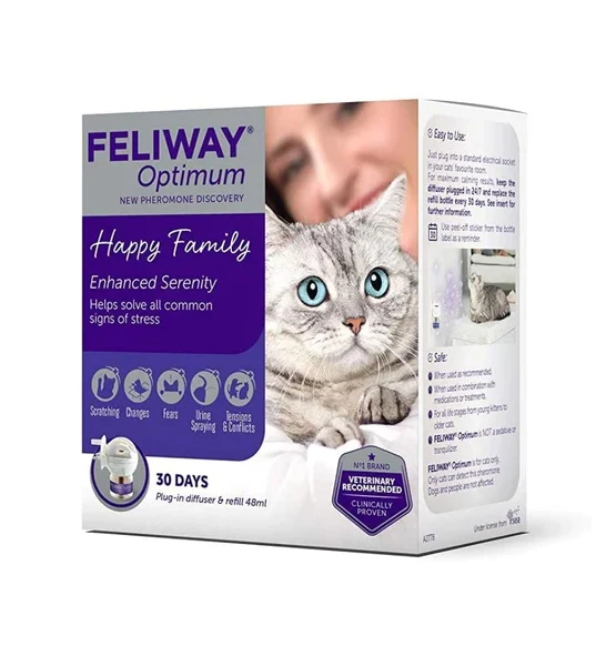 Feliway Optimum Calming Diffuser + Refill for Cats 48ml