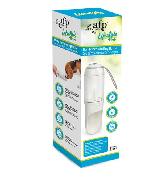 all for paws Handy Drinking Bottle for Dogs 330ml