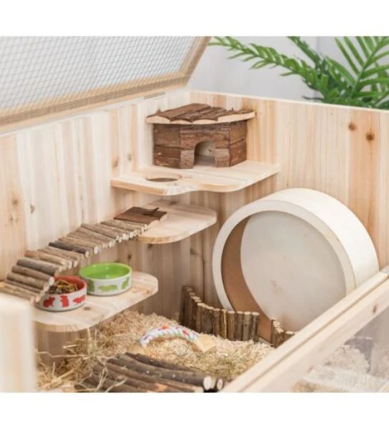 Trixie Wood Rodent Home for Small Pets 100X50X50CM