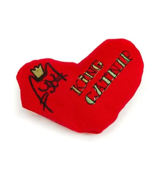 King Catnip Heart Cat Toy 7.5x3.5x9cm