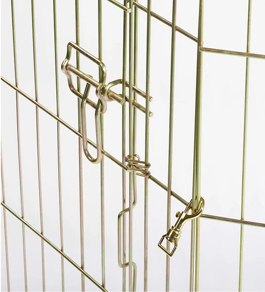 MidWest Gold Zinc Foldable Exercise Pen With Door for Dogs