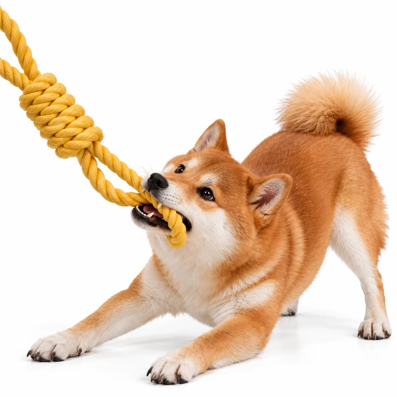 ebi Bite Me 'Tug Life' 2 Loops Playing Rope Dog Toy