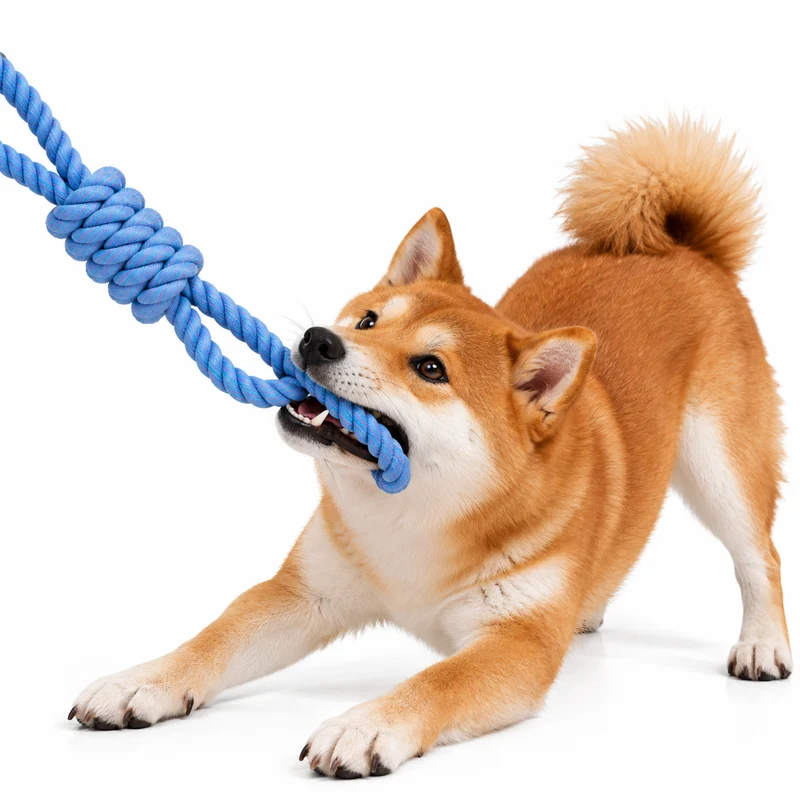 ebi Bite Me 'Tug Life' 2 Loops Playing Rope Dog Toy