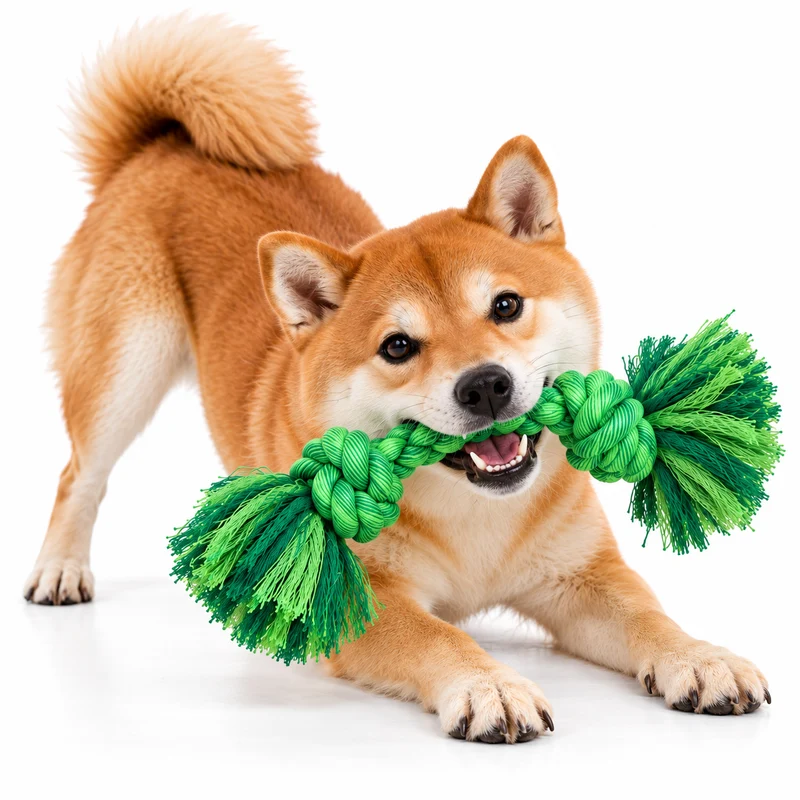 ebi Bite Me 'Do You Even Floss Dawg' Playing Rope Dog Toy