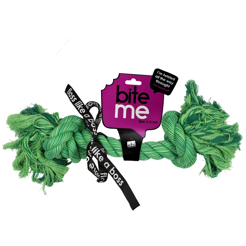 ebi Bite Me 'Do You Even Floss Dawg' Playing Rope Dog Toy