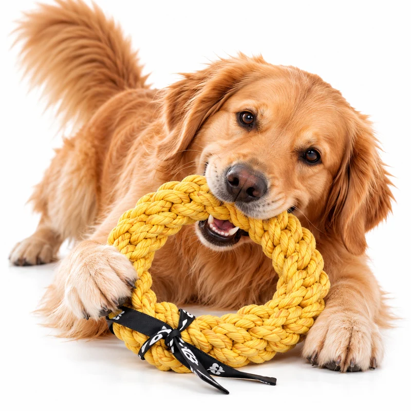 ebi Bite Me 'Da-Chain' Braided Ring Dog Rope Toy