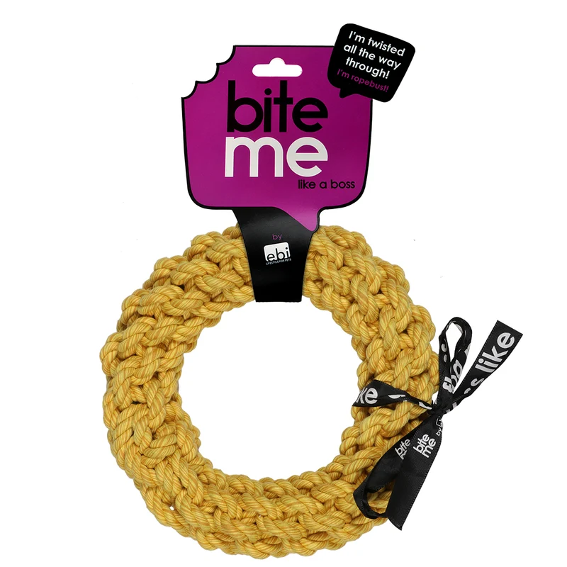 ebi Bite Me 'Da-Chain' Braided Ring Dog Rope Toy