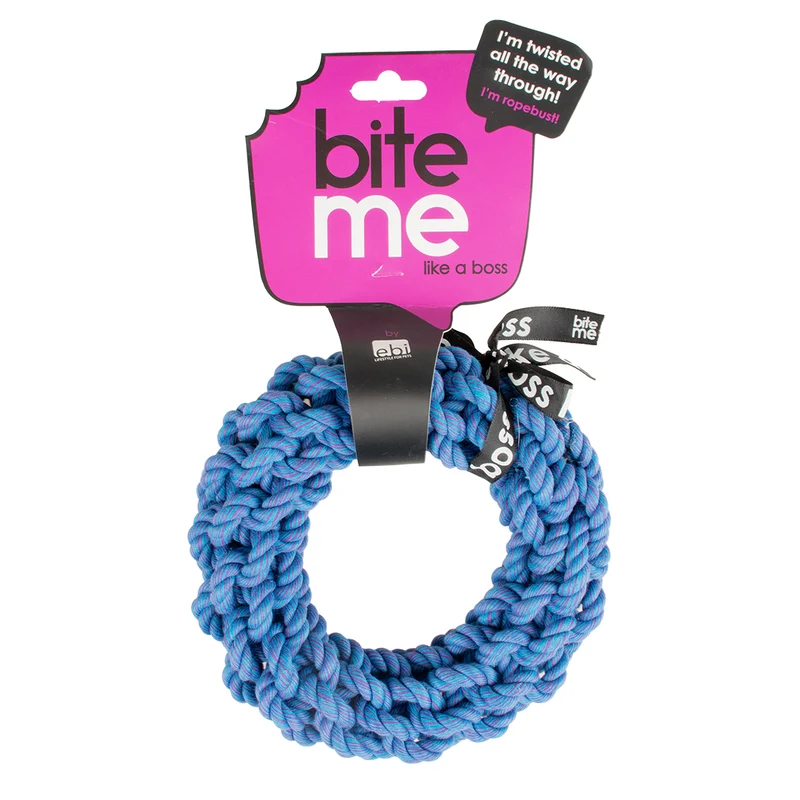 ebi Bite Me 'Da-Chain' Braided Ring Dog Rope Toy