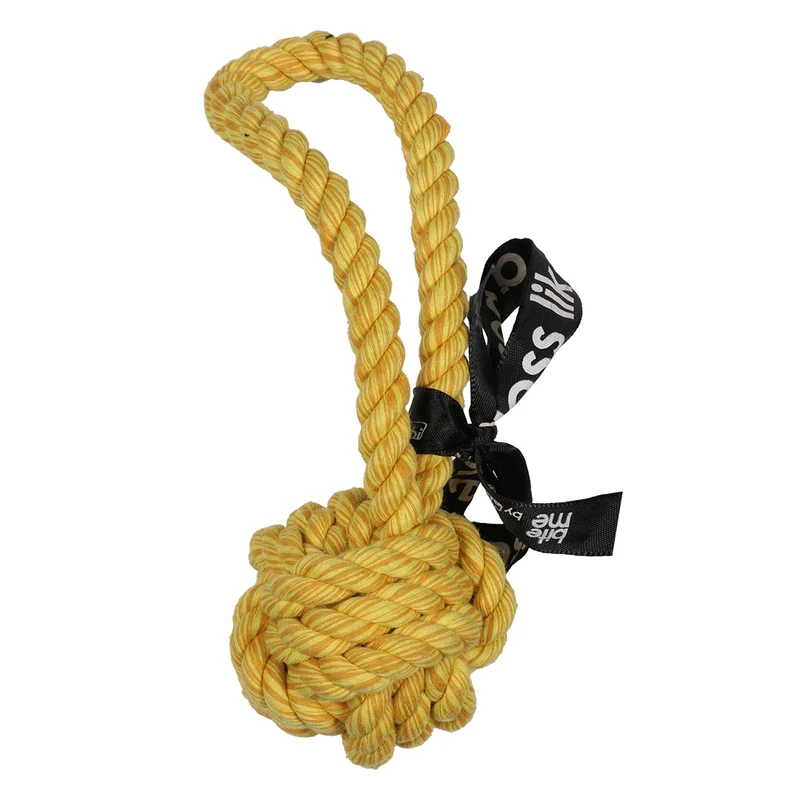 ebi Bite Me 'Are You Knots' Ball With Loop Dog Rope Toy