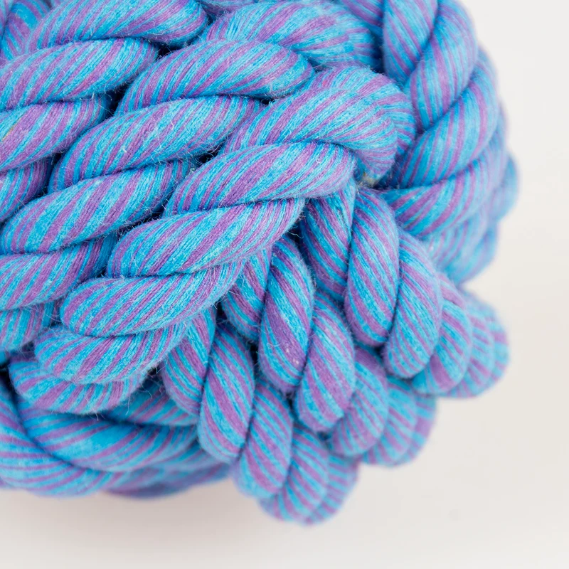 ebi Bite Me 'Are You Knots' Ball With Loop Dog Rope Toy