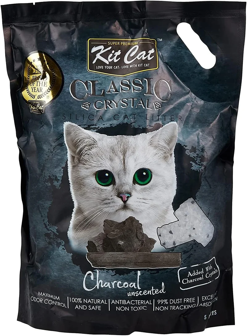 Kit Cat Classic Charcoal Crystal Clump Cat Litter 5L