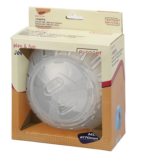 ebi Jogging Hamster Ball Toys Transparent & Glitter Orange