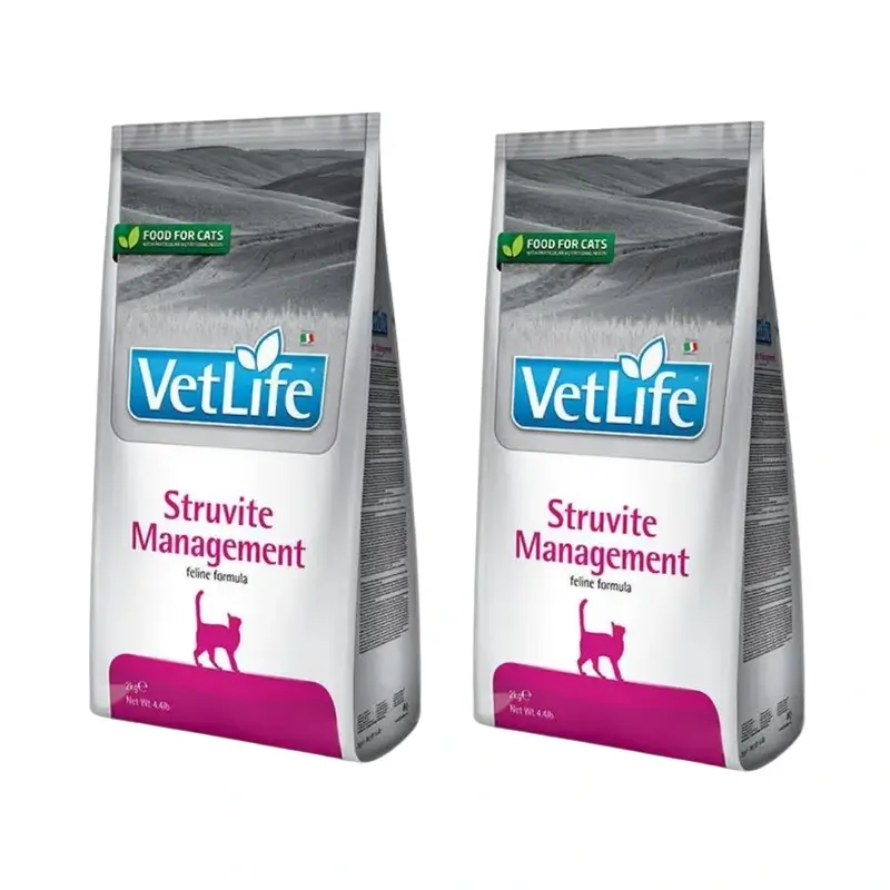 Farmina Vet Life Cat Struvite Management 2Kg, Pienso Para Gatos, Pack De 2