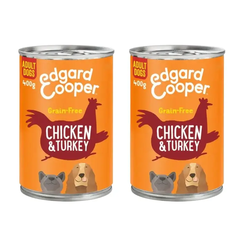 Edgard & Cooper Comida Húmeda Para Perros 6X400G Pollo, Pack De 2