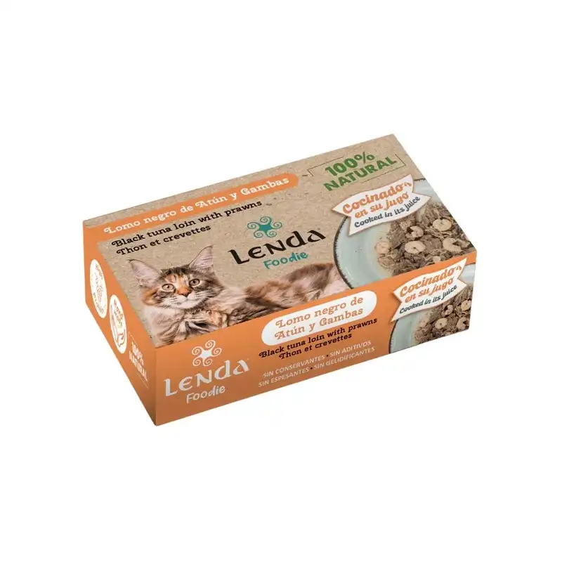 Lenda Foodie Gato Lomo Atun Con Gambas, 25x120 gr