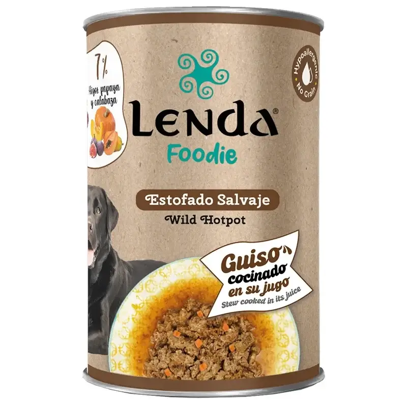 Lenda Foodie Perro Estofado Salvaje, 12x400 gr