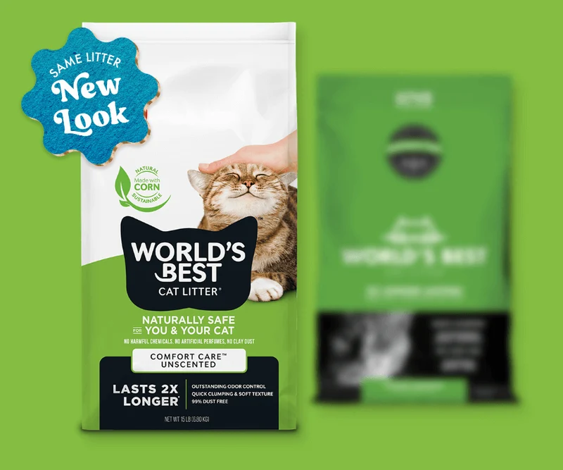 World's Best Cat Litter Comfort Care Unscented Clumping Formula 3.63Kg