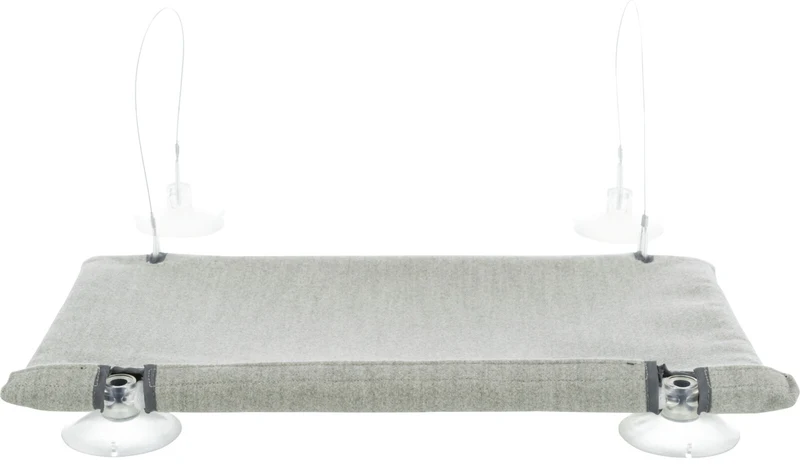 Trixie Cat Window Perch Platform Velour Grey 50x30cm