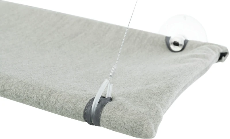 Trixie Cat Window Perch Platform Velour Grey 50x30cm