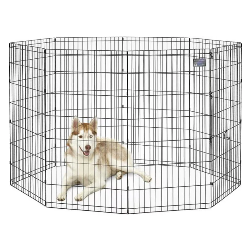 Midwest Exercise Pen with MAX Lock Door Cage for Dogs & Cats