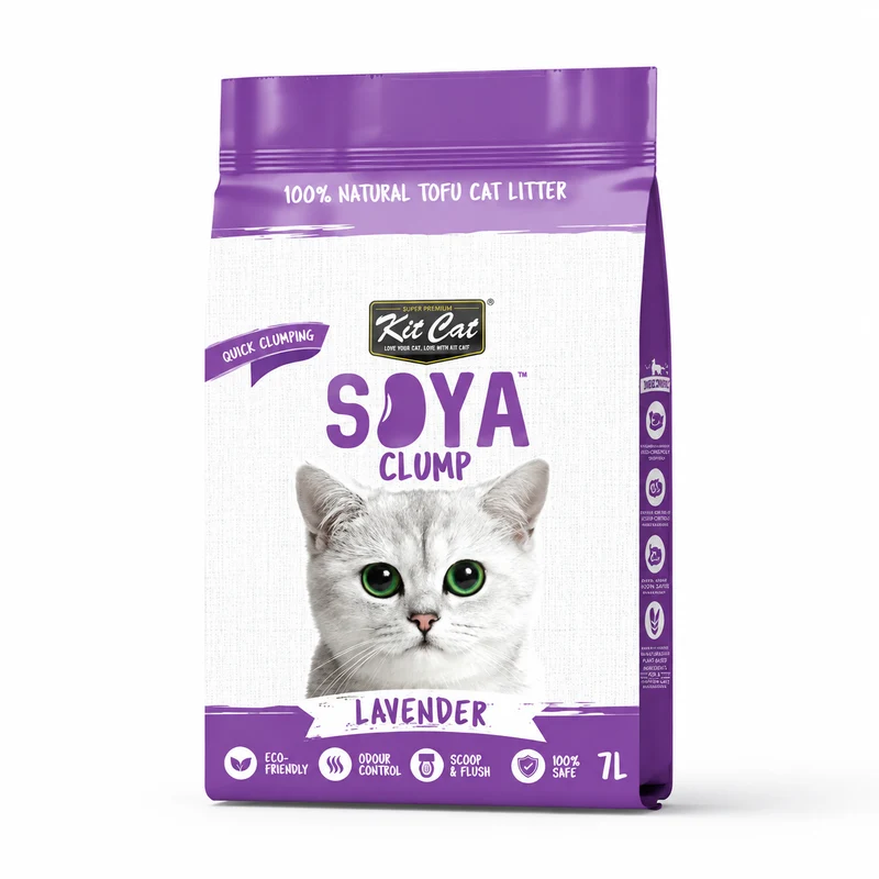 Kit Cat Soya Clump Soybean Clumping Cat Litter 7L 1 Bag