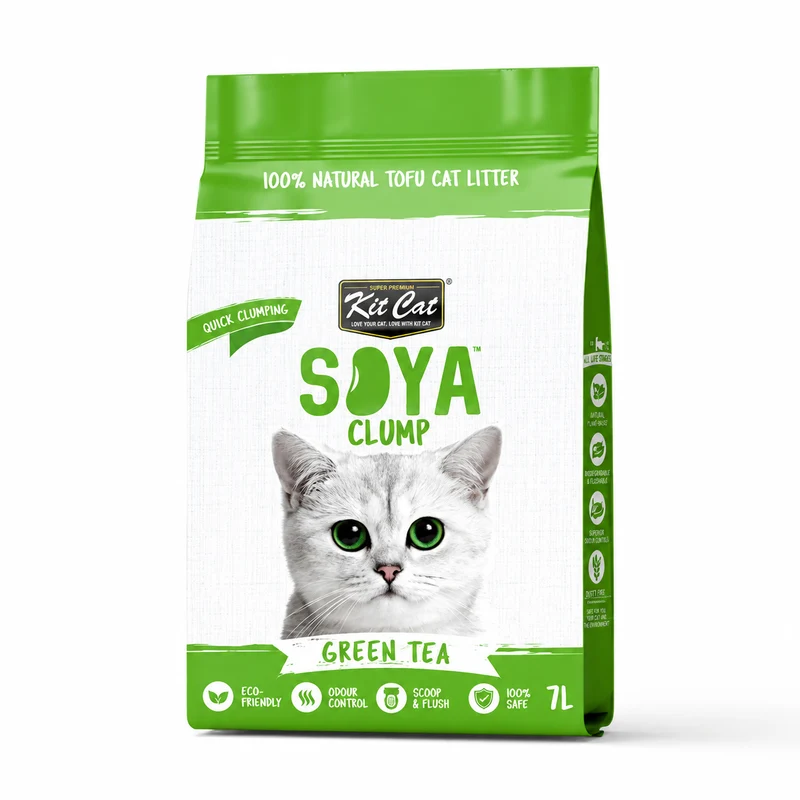 Kit Cat Soya Clump Soybean Clumping Cat Litter 7L 1 Bag