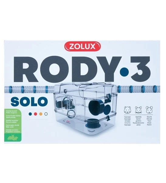 Zolux Rody 3 Solo Rodent Cage for Small Pets 28x27x41cm