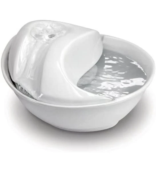 Pioneer Pet Ceramic Raindrop Fountain for Dogs & Cats 1.8L