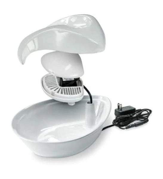 Pioneer Pet Ceramic Raindrop Fountain for Dogs & Cats 1.8L