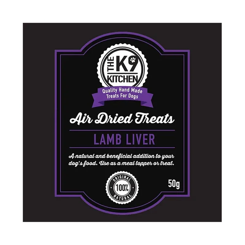 The K9 Kitchen Lamb Liver Air Dried Dog Treats