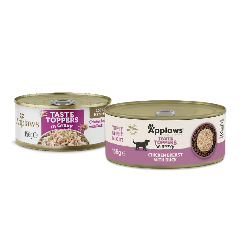 Applaws Taste Topper in Gravy Chicken Breast With Duck Wet Dog Food 156G