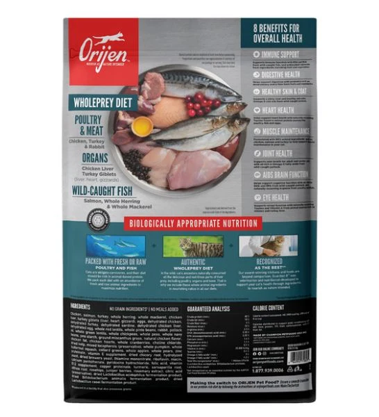 Orijen Guardian 8 - Nutrient-Rich Cat Dry Food