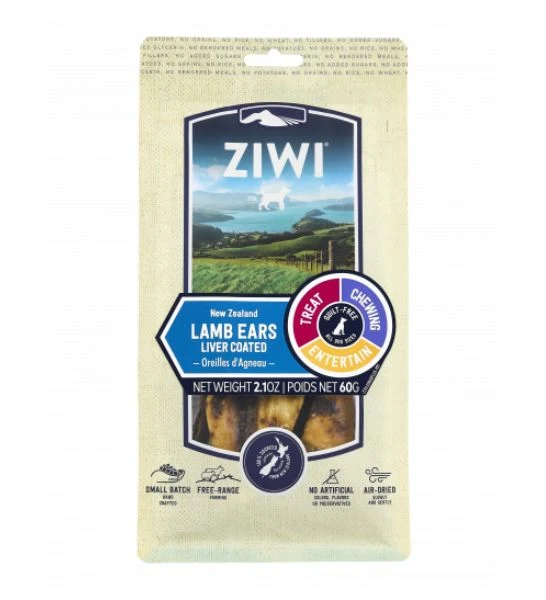 ZIWI Peak Lamb Ears Dog Treats 60G