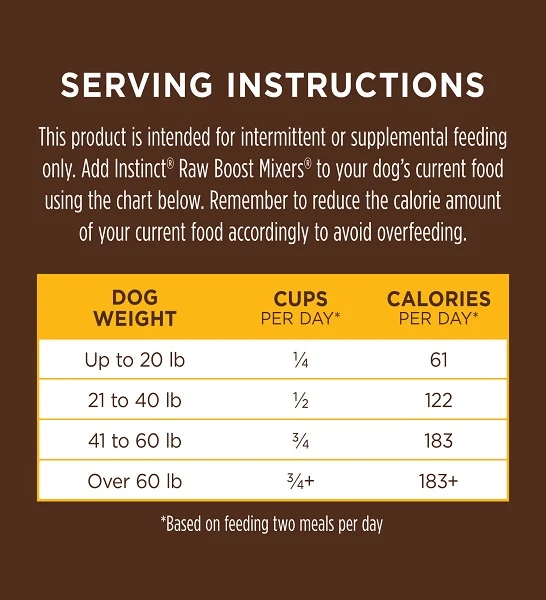 Instinct Raw Boost Mixers Chicken Freeze Dried Dog Food Topper