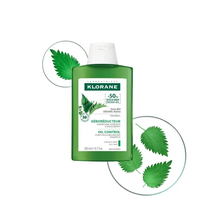 Klorane Shampoing Séboréducteur à l'Ortie Bio 200ml