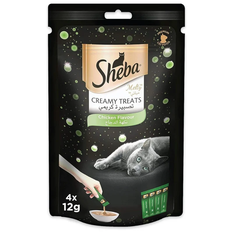 Sheba Melty Chicken Creamy Cat Treats 4x12g