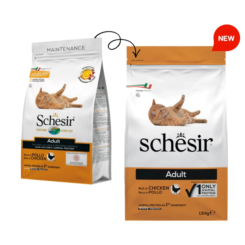 Schesir Monoprotein Formula Adult Dry Cat Food Maintenance With Chicken