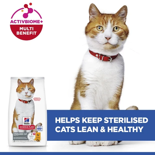 Hill's Science Plan Sterilised Adult Dry Cat Food With Chicken