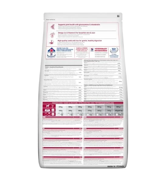 Hill's Science Plan Large Breed Adult Dog Food with Lamb & Rice 14KG