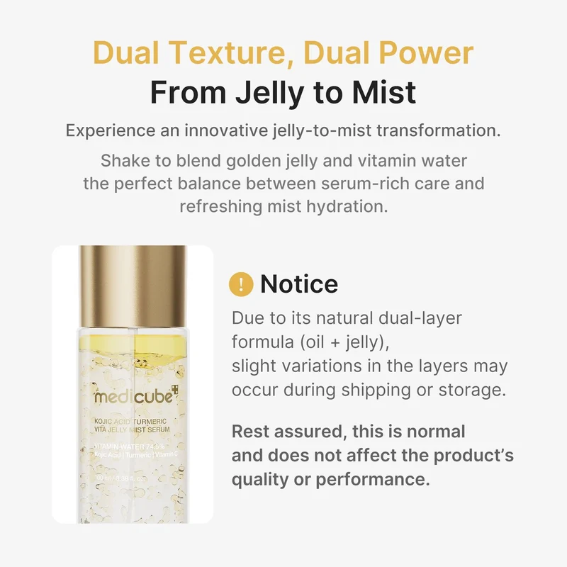 medicube Kojic Acid Termeric Vita Jelly Mist Serum 100ml