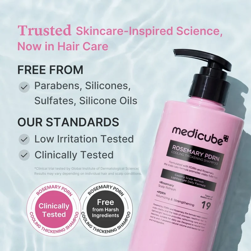 medicube Rosemary PDRN Cooling Thickening Shampoo 400ml