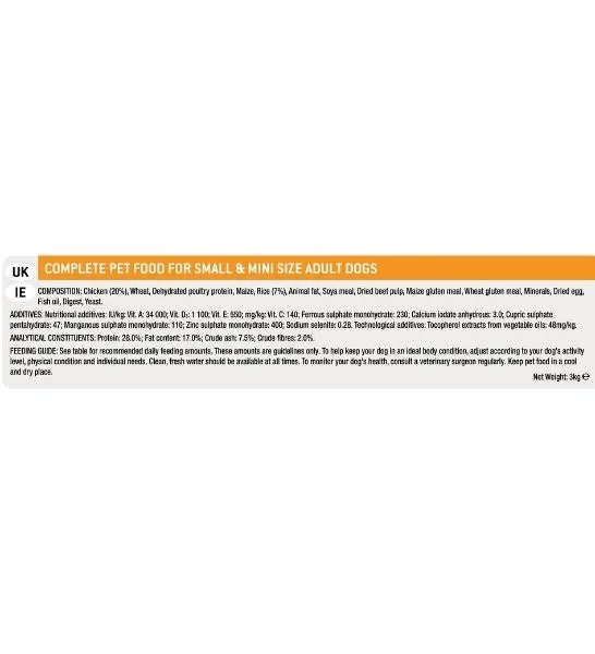PURINA Pro Plan Optibalance Small & Mini Adult Dry Dog Food 3KG