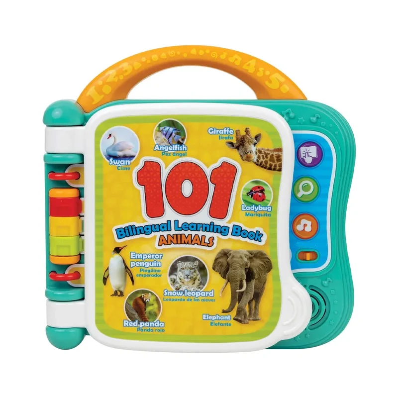 Winfun Livre d’Apprentissage Bilingue 101 Animaux - 18M+